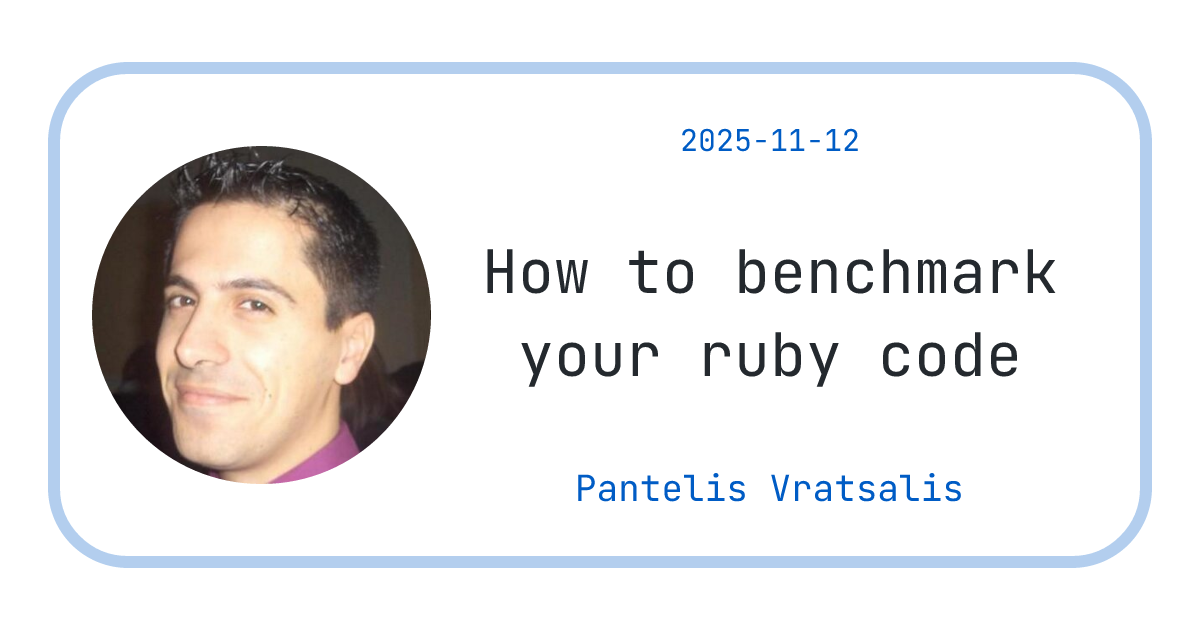 How to benchmark your ruby code - M1lt0n on software